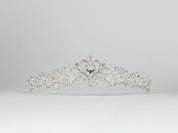 #036 Wholesale Silver Bridal Tiara – 1.7" CZ & Crystal Wedding Crown