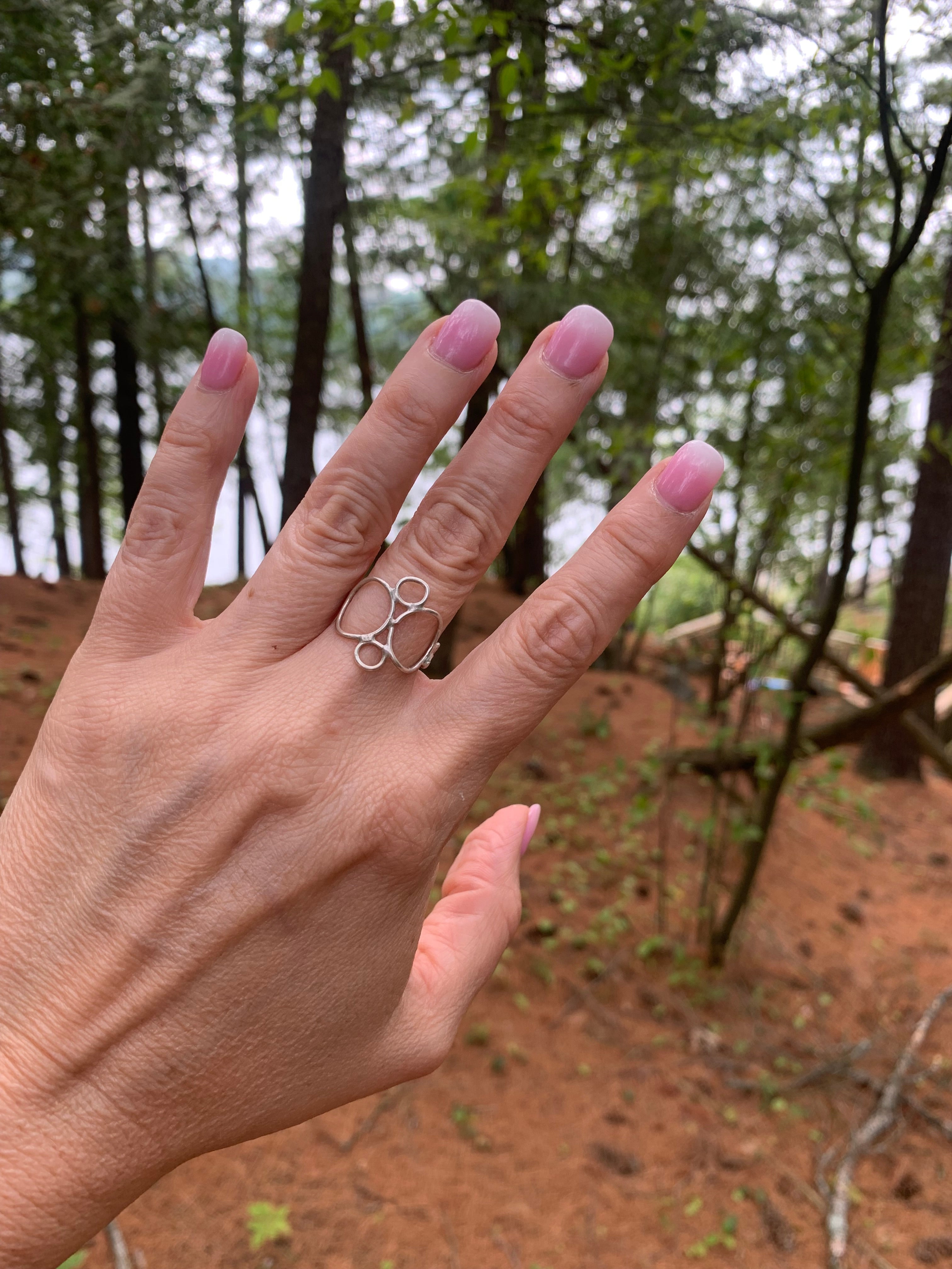 Orbit Ring – Sterling Silver or 18K Yellow Gold