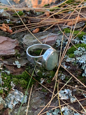 Sterling Silver Aquamarine Ring – Seafoam Green Beryl – One-of-a-Kind Handmade Ring – Sereia by Design by Athena