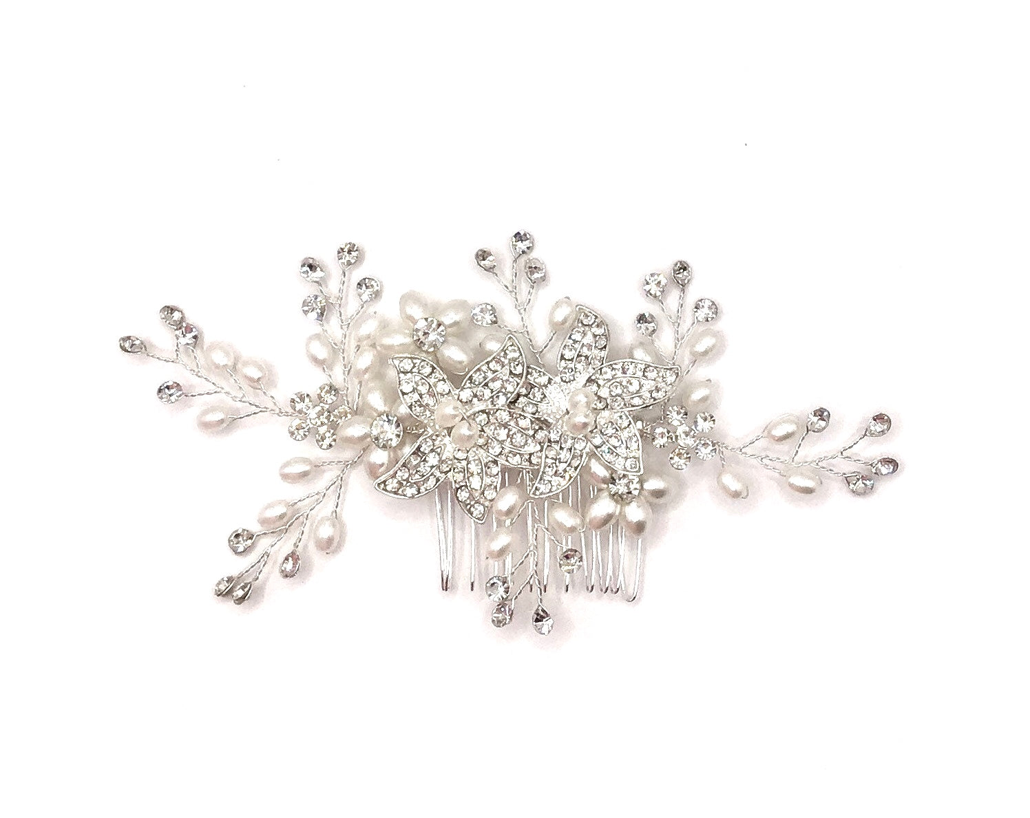 #4: Silver Bridal Hair Comb