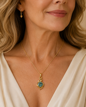 June Birthstone Pendant - The Shift — 14K Yellow Gold Alexandrite Pendant