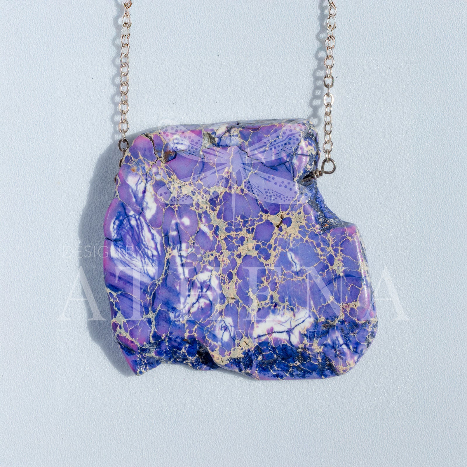 Royal Purple Jasper Pendant Necklace | Sterling Silver | Unique Nature-Inspired Jewelry