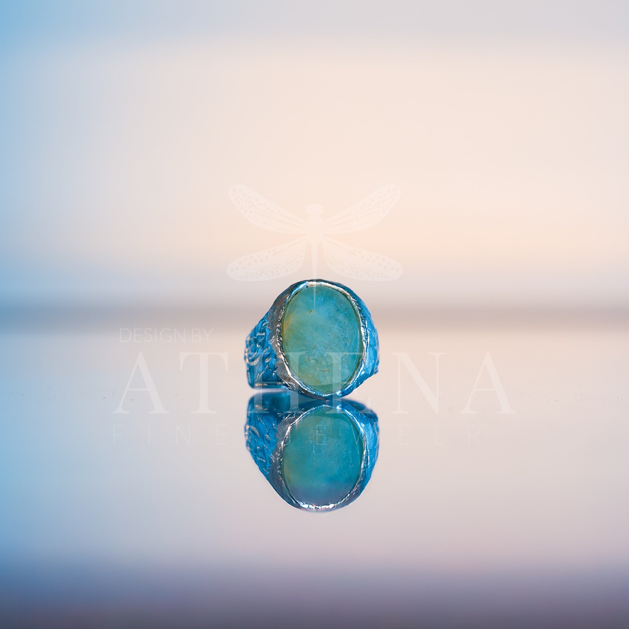 Seraphina’s Sea Ring | Ready-to-Ship Aquamarine Birthstone Ring | Sterling Silver