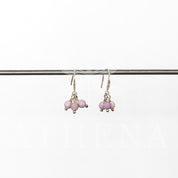 Phosphosiderite Gemstone Cluster Earrings in Sterling Silver