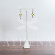 August Birthstone Earrings – Peridot in Sterling Silver