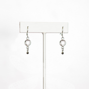 April Birthstone Earrings – Clear Crystal in Sterling Silver