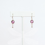 February Birthstone Earrings – Amethyst in Sterling Silver