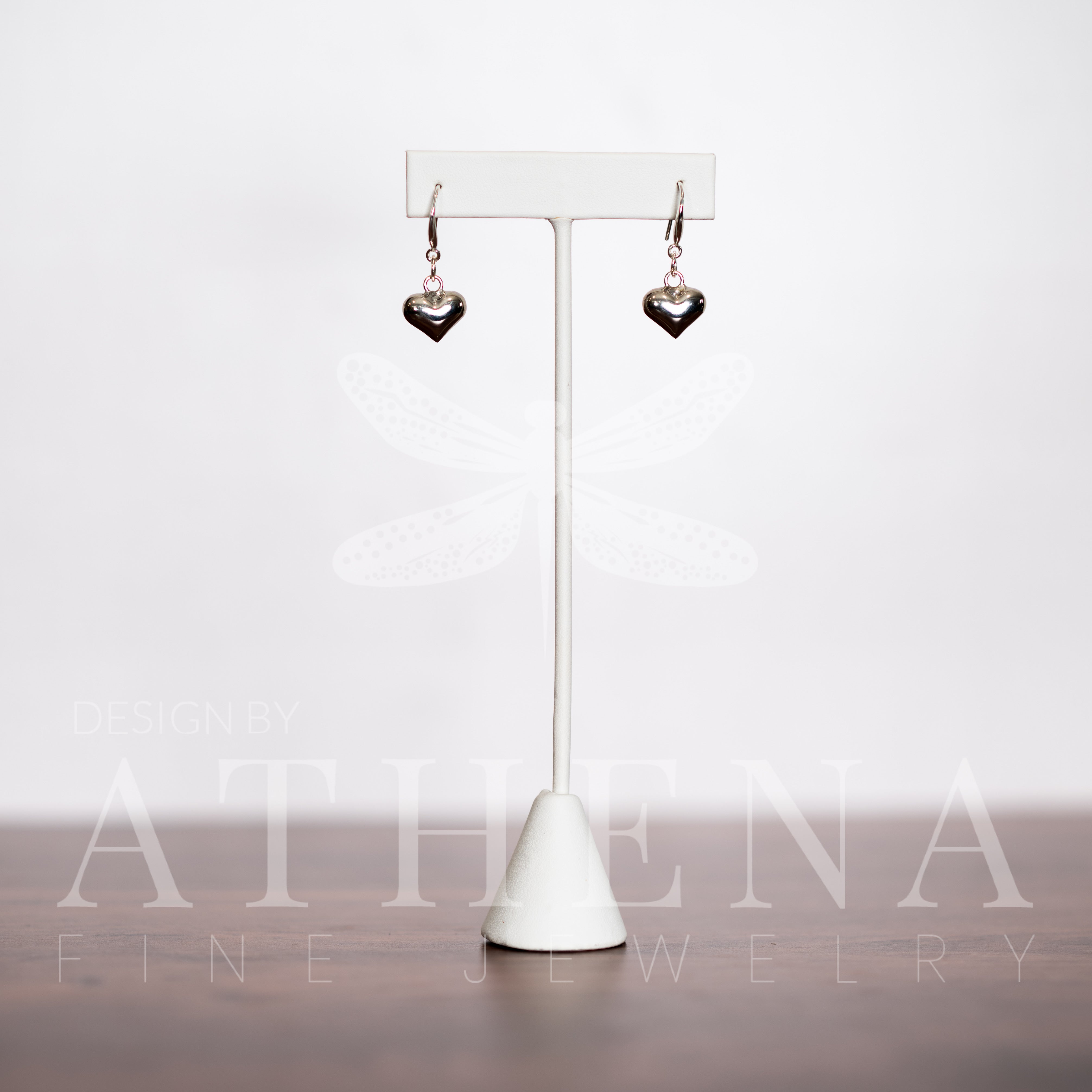 3D Heart Earrings in Pure Sterling Silver – A Timeless Symbol of Love and Strength