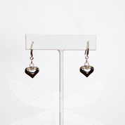 3D Heart Earrings in Pure Sterling Silver – A Timeless Symbol of Love and Strength