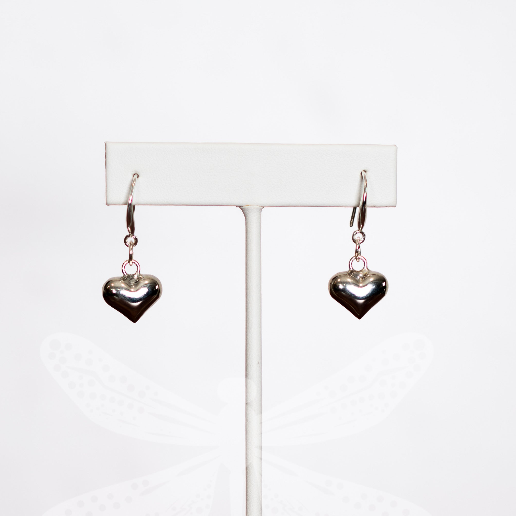 3D Heart Earrings in Pure Sterling Silver – A Timeless Symbol of Love and Strength