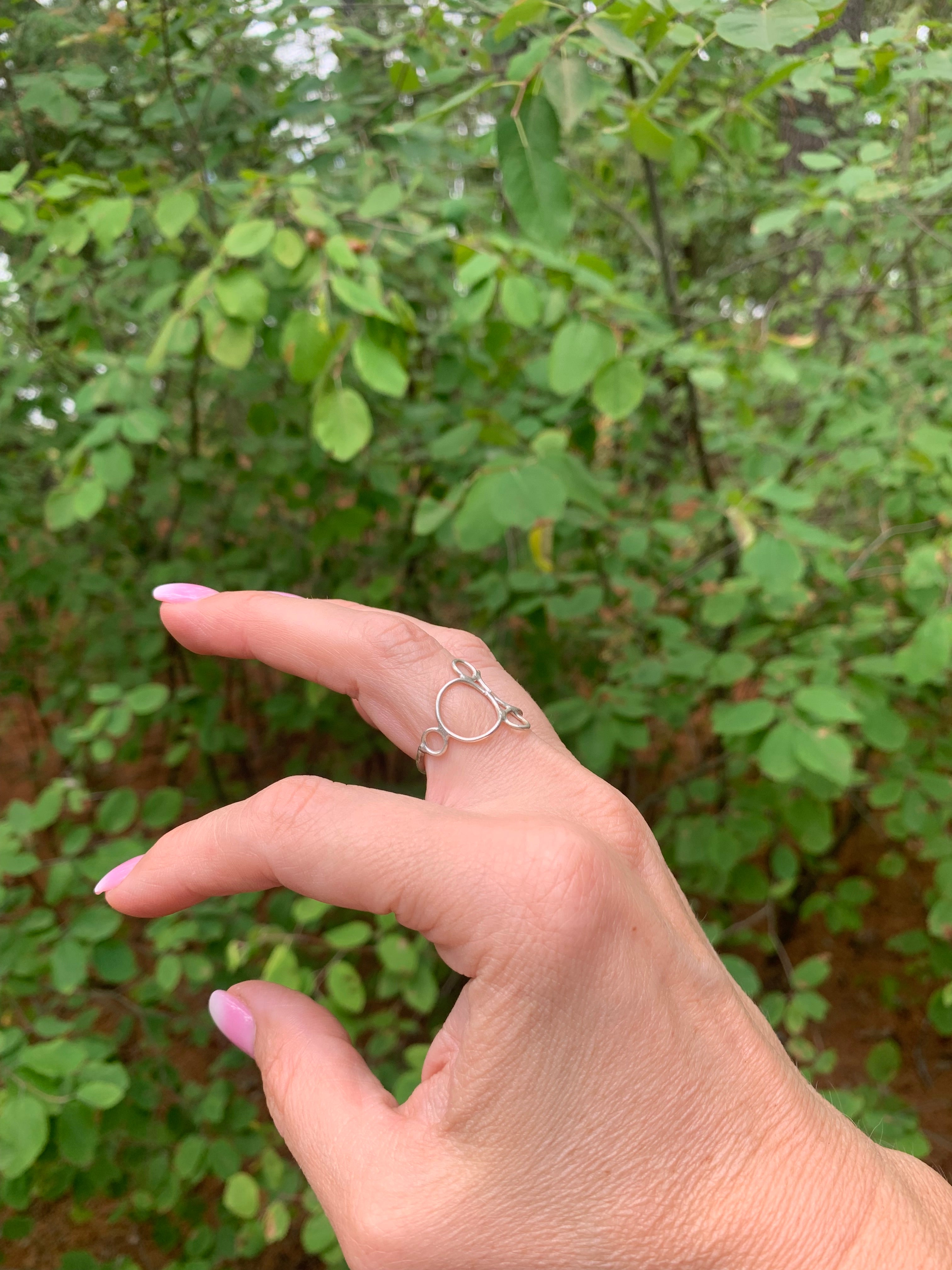 Orbit Ring – Sterling Silver or 18K Yellow Gold