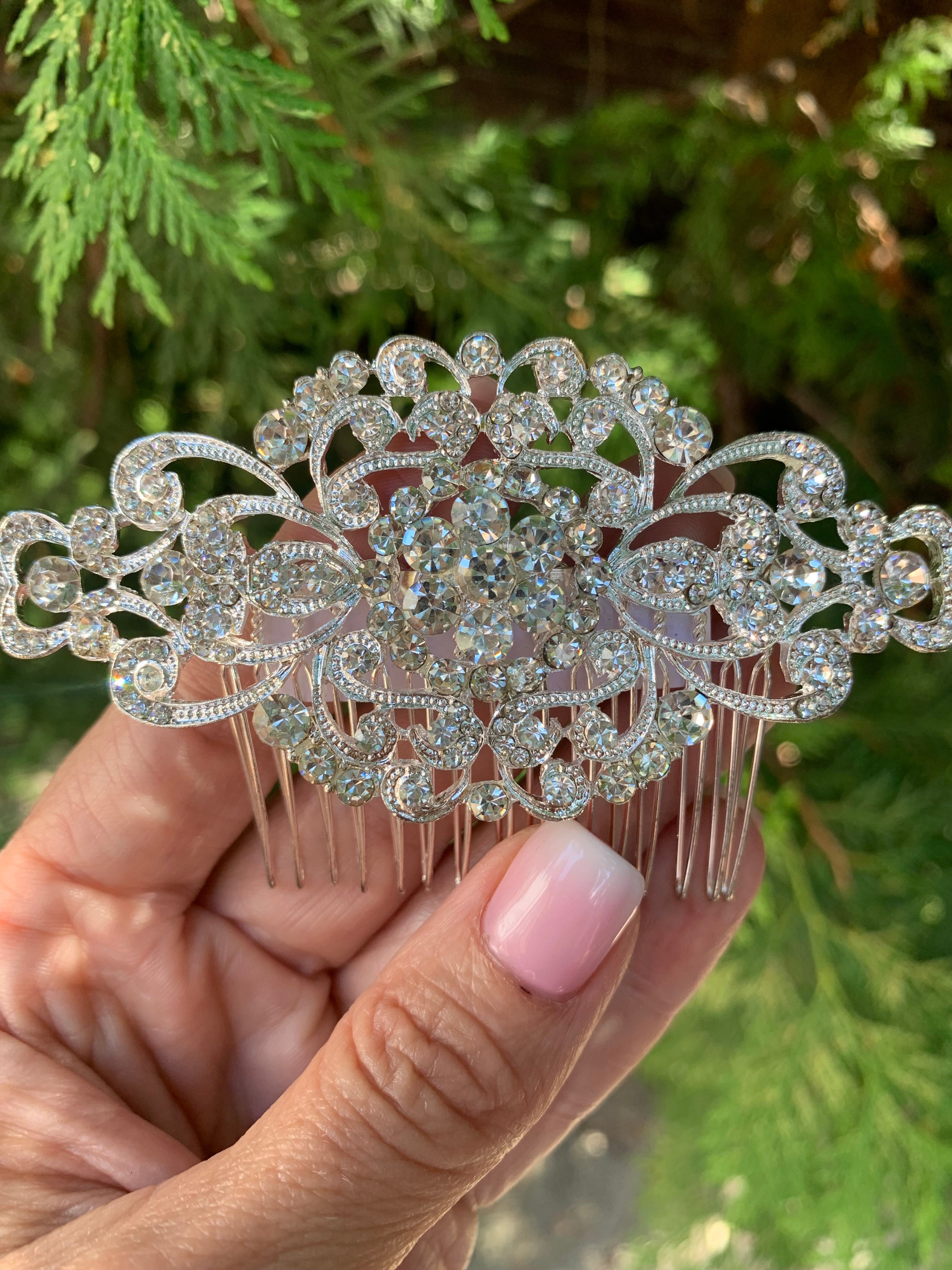 #016: Silver Bridal Hair Comb