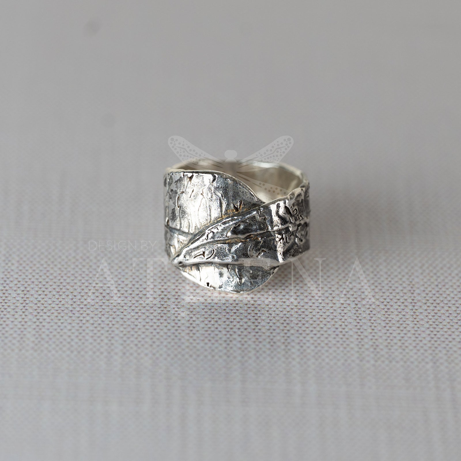 Croton Leaf Wrap Ring – Sterling Silver or 18K Gold (Made to Order) - The Captiva Collection
