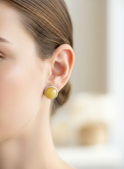 Amber Dawn Studs | Sterling Silver Baltic Amber | Tears of the Sun