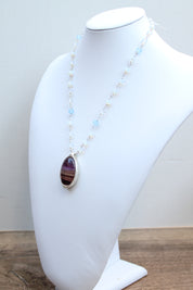 Fluorite Leaf Necklace – Echoes of the Lake Collection