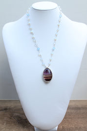 Fluorite Leaf Necklace – Echoes of the Lake Collection