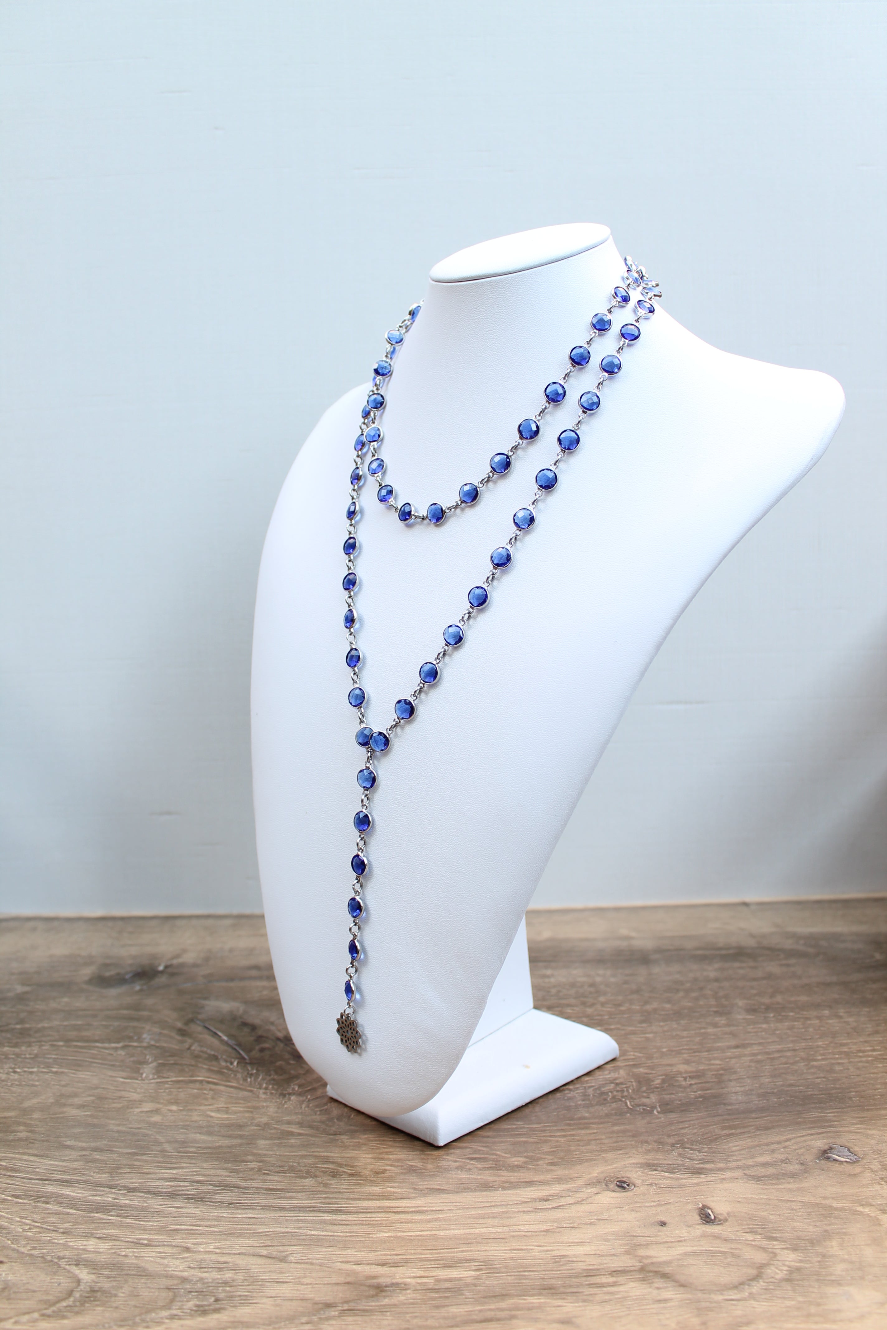 Sample Sale: Blue Mandala Layering Necklace