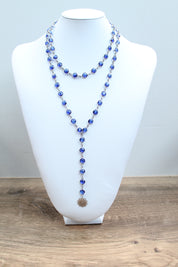 Sample Sale: Blue Mandala Layering Necklace