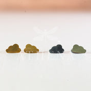 Sample Sale: Cloud Stud Earrings | Stainless Steel in Gold or Silver Finish | Minimalist Everyday Earrings