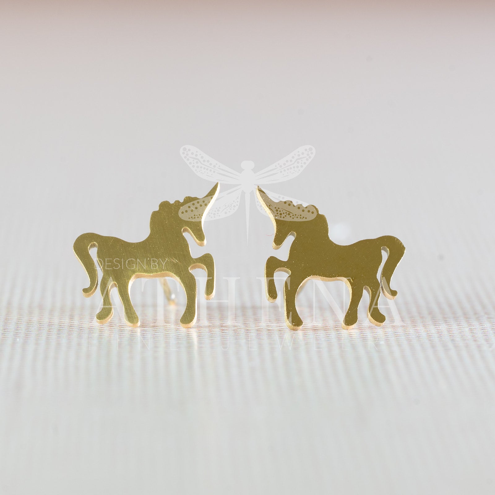 Sample Sale: Unicorn Stud Earrings | Stainless Steel in Gold or Silver Finish | Magical Jewelry | Hypoallergenic Gift