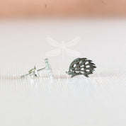 Sample Sale: Hedgehog Stud Earrings | Stainless Steel in Gold or Silver Finish | Cute Animal Jewelry | Hypoallergenic