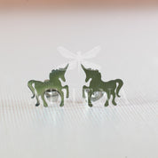 Sample Sale: Unicorn Stud Earrings | Stainless Steel in Gold or Silver Finish | Magical Jewelry | Hypoallergenic Gift