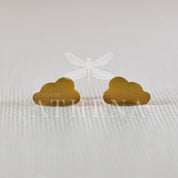 Sample Sale: Cloud Stud Earrings | Stainless Steel in Gold or Silver Finish | Minimalist Everyday Earrings