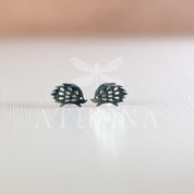 Sample Sale: Hedgehog Stud Earrings | Stainless Steel in Gold or Silver Finish | Cute Animal Jewelry | Hypoallergenic
