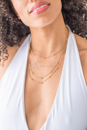 Sample Sale: Triple Necklace in Stainless Steel
