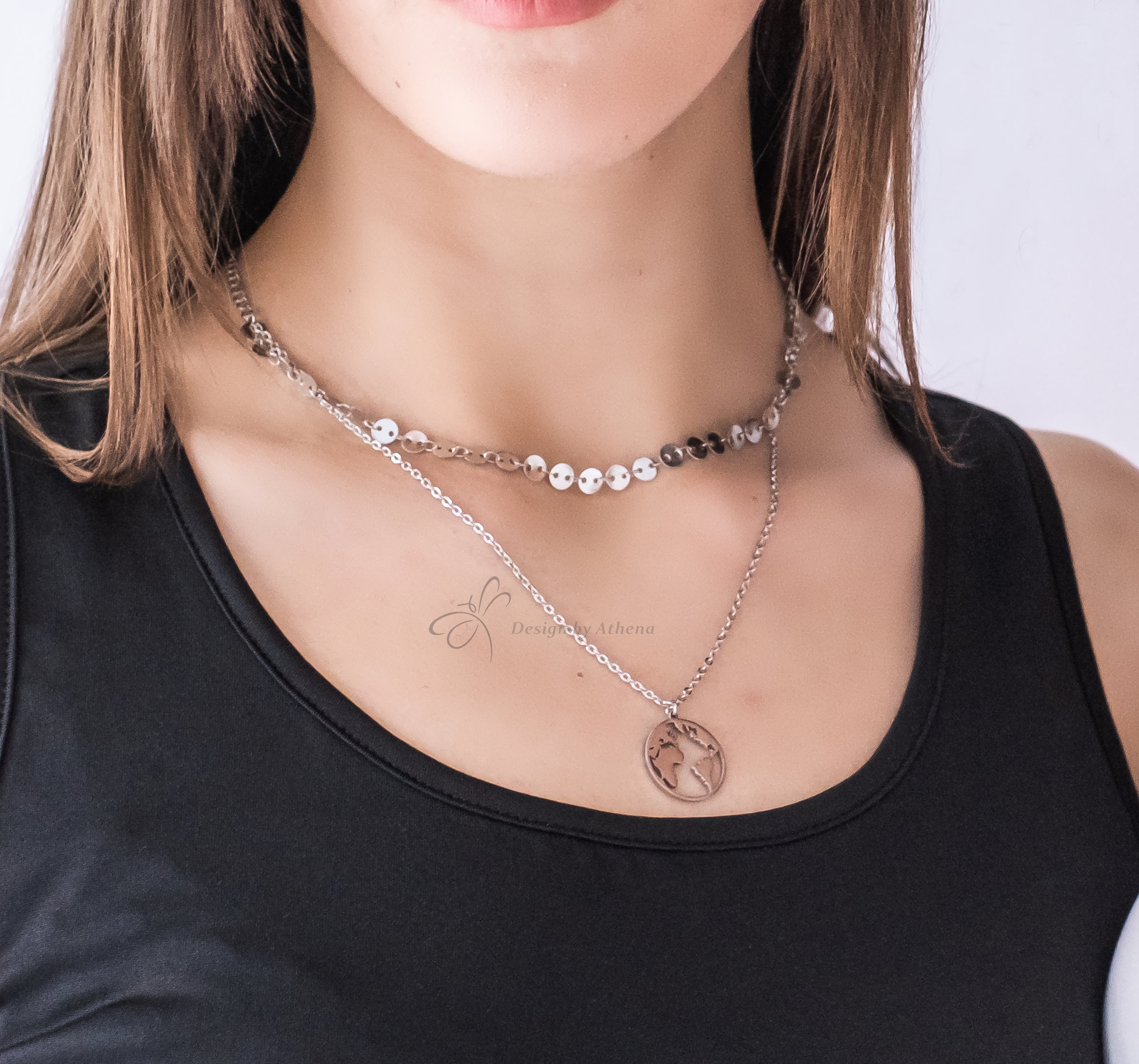 Sample Sale: Layering Earth Necklace in Stainless Steel