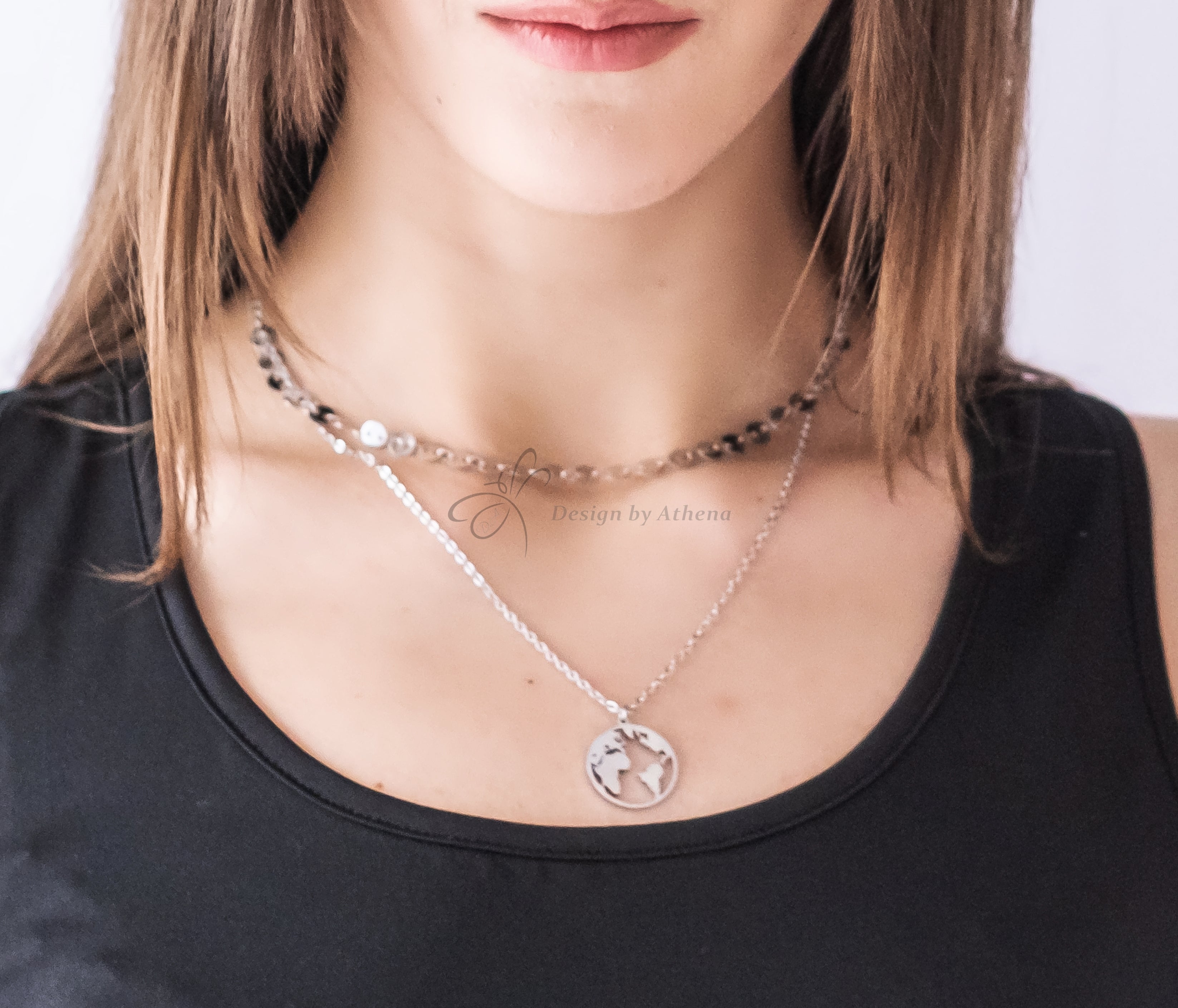 Sample Sale: Layering Earth Necklace in Stainless Steel