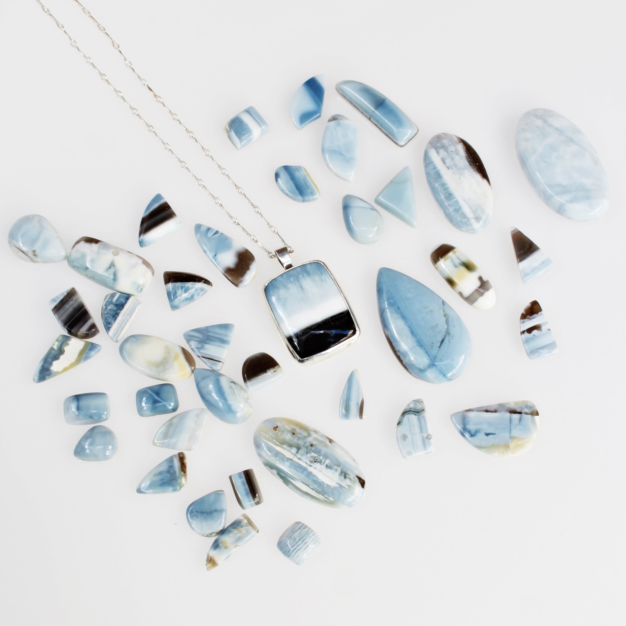 Winterscape Necklace – Frost and Moonlight Collection