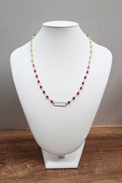 Watermelon Necklace in Argentium Silver