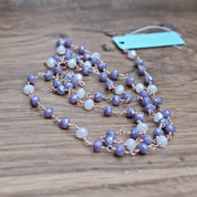 Sample Sale: Lilac and White Long Necklace