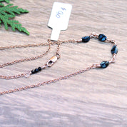 Picasso Pinch Bead Necklace in Rose Gold Fill