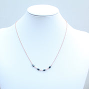 Picasso Pinch Bead Necklace in Rose Gold Fill