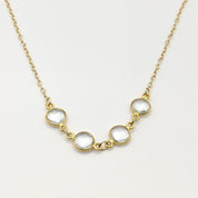 Crystal Necklace in Yellow Gold Fill