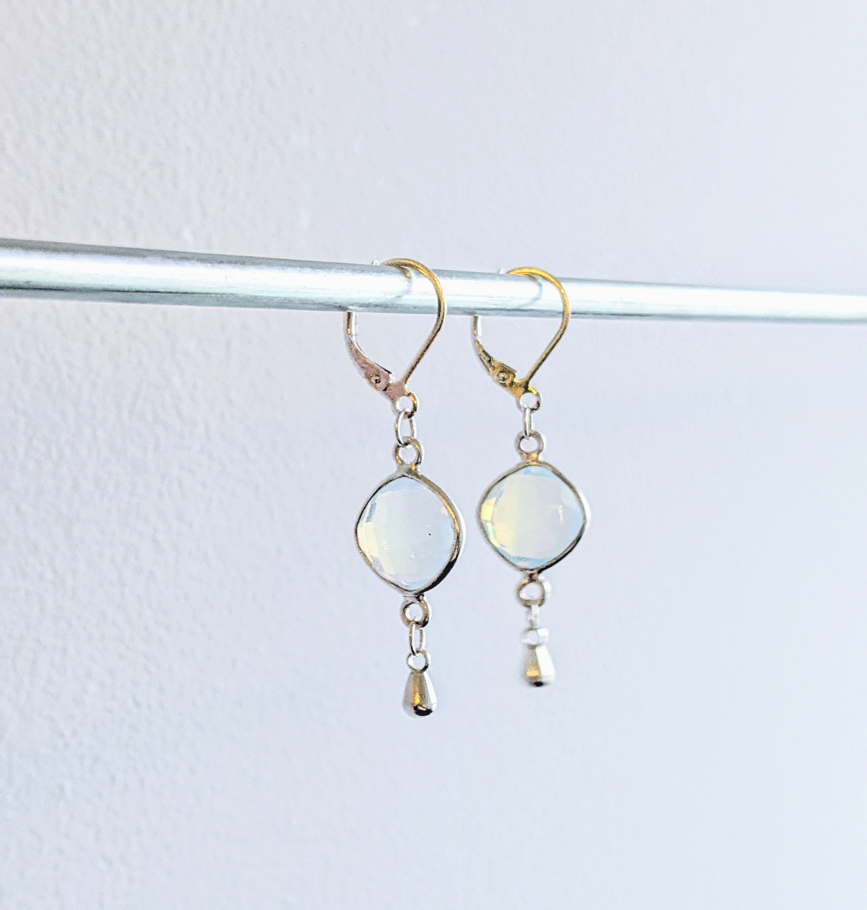 Opalite Earrings in Sterling Silver