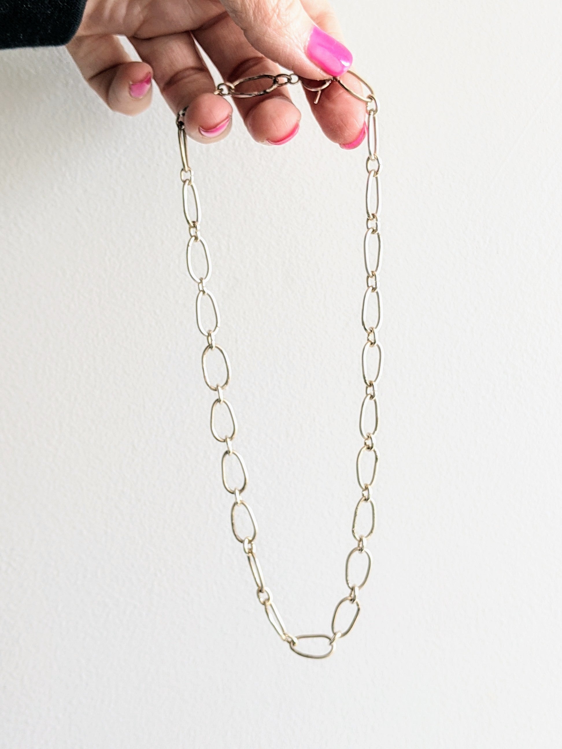Radiant Linkage Necklace in Sterling Silver