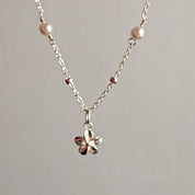 Flower Necklace in Sterling Silver