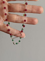 Watermelon Necklace in Argentium Silver