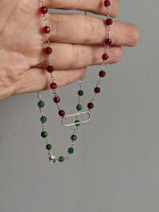 Watermelon Necklace in Argentium Silver