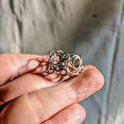 Handmade Sterling Silver Circles Ring – One of a Kind, Organic Design