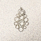 Handmade Sterling Silver Circles Pendant – One of a Kind, Organic Design