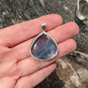 Fluorite Wide Pear Necklace – Echoes of the Lake Collection