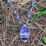 Fluorite Leaf Necklace – Echoes of the Lake Collection