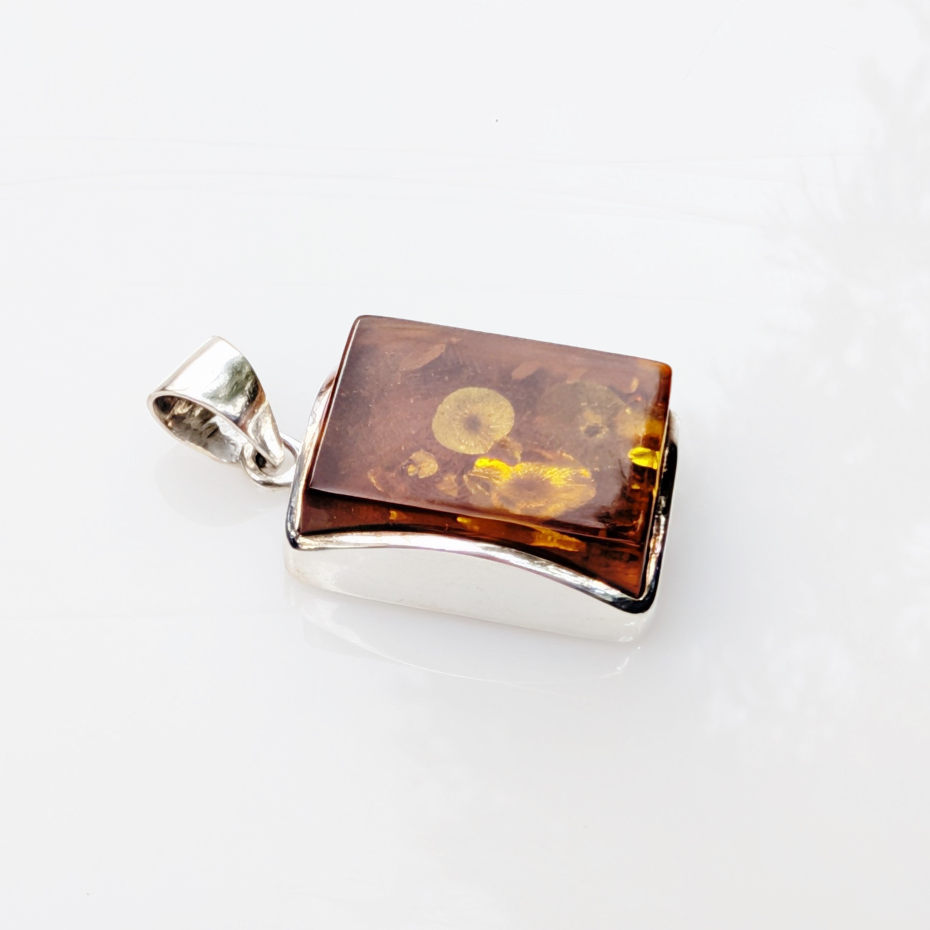 Phaethon Pendant | Sterling Silver Baltic Amber | Tears of the Sun