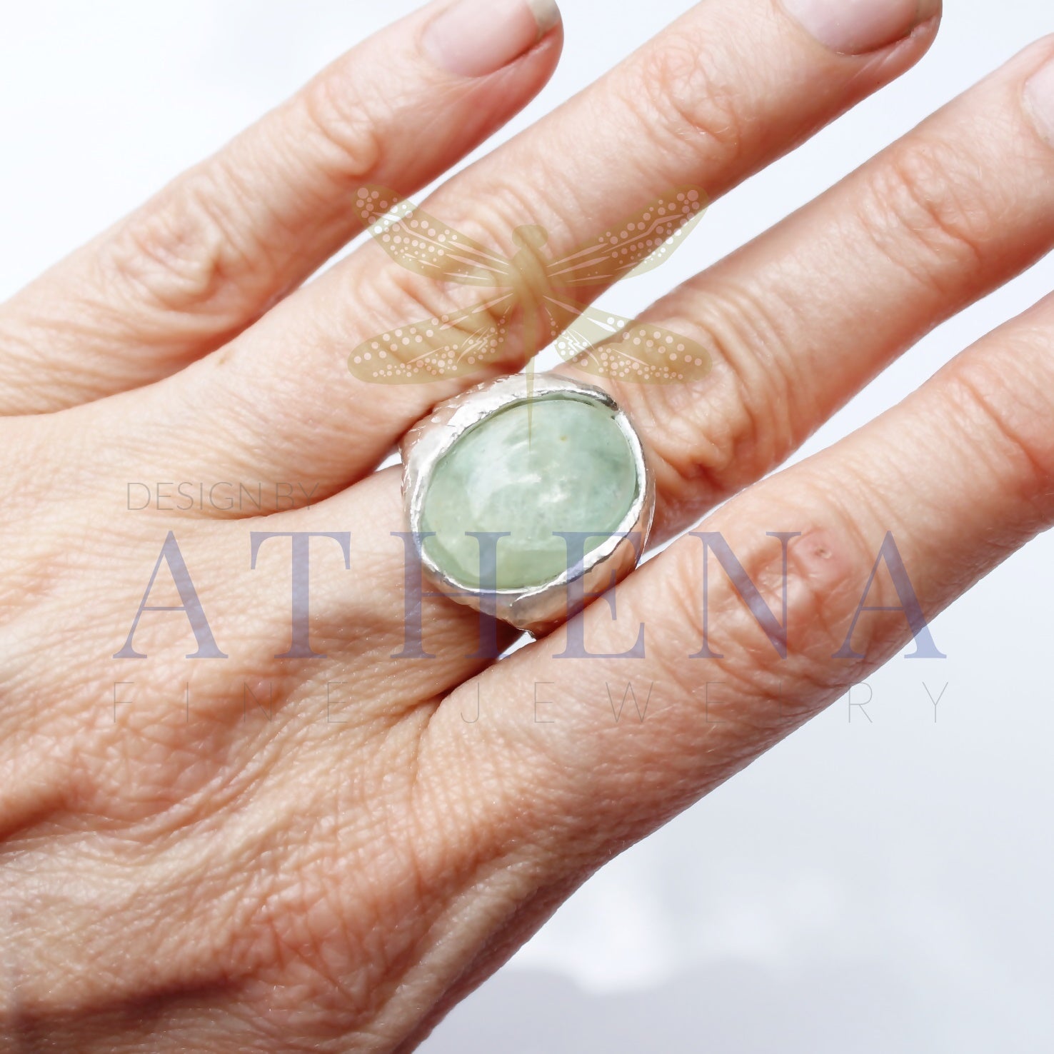 Seraphina’s Sea Ring | Ready-to-Ship Aquamarine Birthstone Ring | Sterling Silver