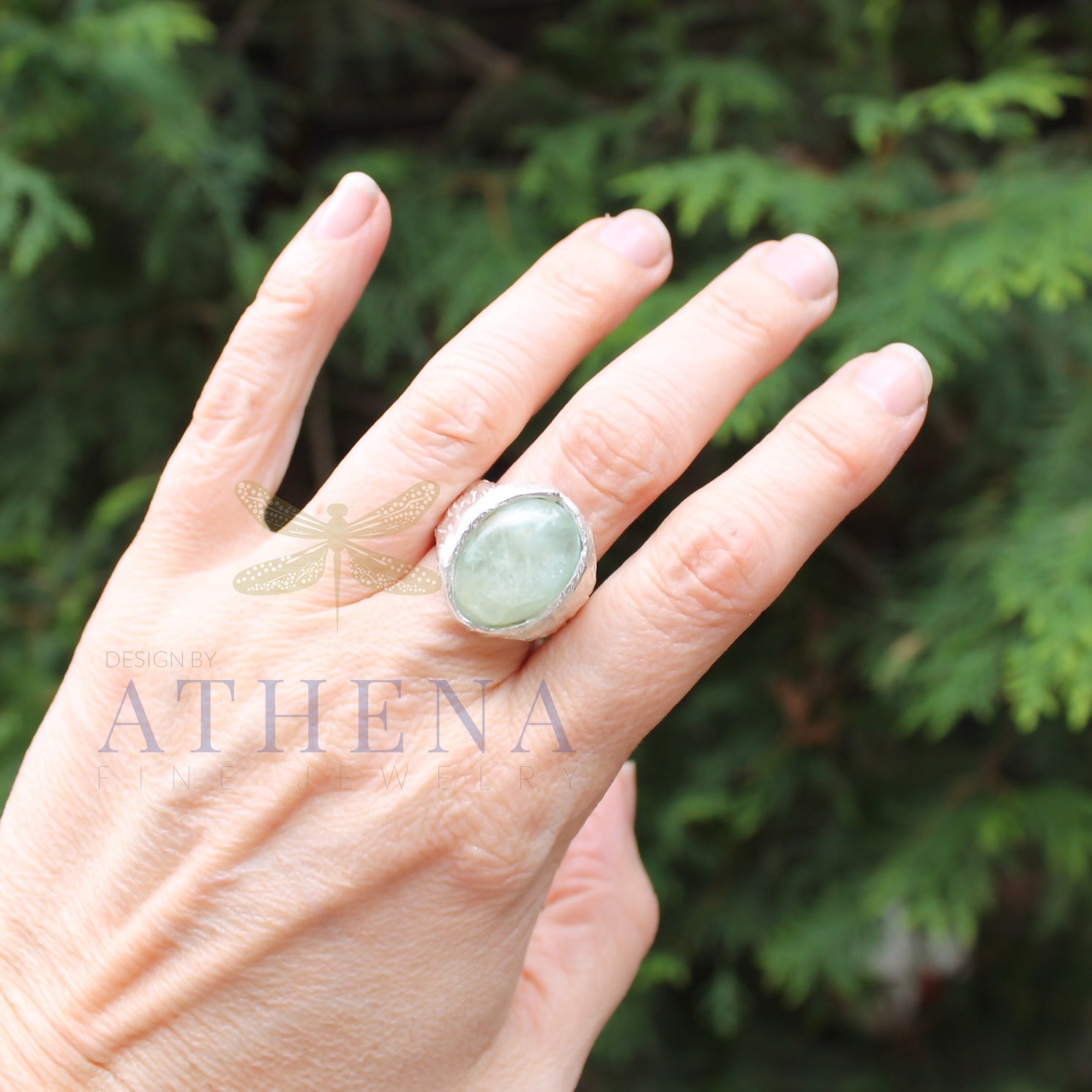 Seraphina’s Sea Ring | Ready-to-Ship Aquamarine Birthstone Ring | Sterling Silver