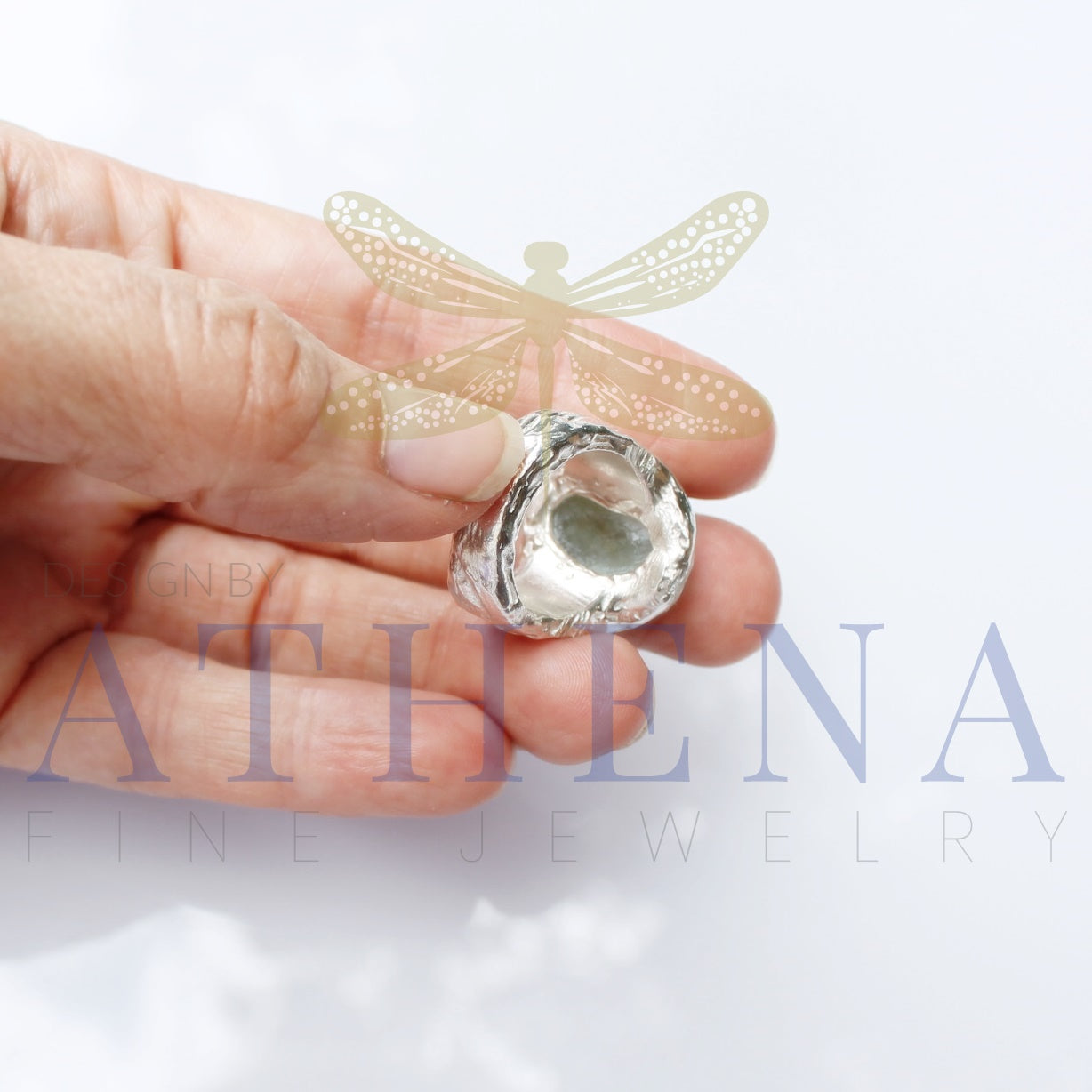 Seraphina’s Sea Ring | Ready-to-Ship Aquamarine Birthstone Ring | Sterling Silver